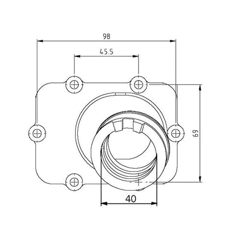 KIMPEX CARBURETOR ADAPTER MOUNTING FLANGE (420 - 867 - 105) - DRIVEN Canada's Powersports 4779422252075420 - 867 - 105