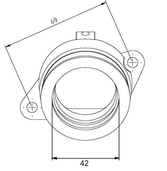 KIMPEX CARBURETOR ADAPTER MOUNTING FLANGE (8FA - 13596 - 00) - DRIVEN Canada's Powersports 7794222692958FA - 13596 - 00