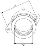KIMPEX CARBURETOR ADAPTER MOUNTING FLANGE (8FA - 13596 - 00) - DRIVEN Canada's Powersports 7794222692958FA - 13596 - 00