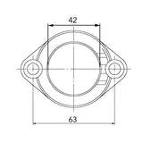 KIMPEX CARBURETOR ADAPTER MOUNTING FLANGE (07 - 100 - 05) - DRIVEN Canada's Powersports 77942212771707 - 100 - 05