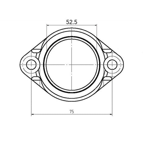 KIMPEX CARBURETOR ADAPTER MOUNTING FLANGE (07 - 100 - 26) - DRIVEN Canada's Powersports 77942212780907 - 100 - 26