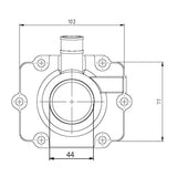 KIMPEX CARBURETOR ADAPTER MOUNTING FLANGE (1253217) - DRIVEN Canada's Powersports 7794222107161253217