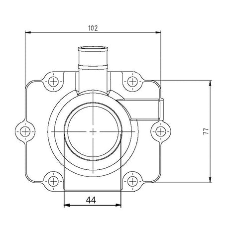 KIMPEX CARBURETOR ADAPTER MOUNTING FLANGE (1253217) - DRIVEN Canada's Powersports 7794222107161253217