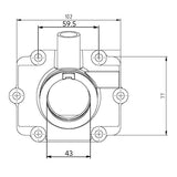 KIMPEX CARBURETOR ADAPTER MOUNTING FLANGE (1253259) - DRIVEN Canada's Powersports 7794222107091253259