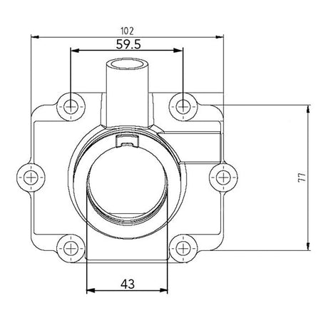 KIMPEX CARBURETOR ADAPTER MOUNTING FLANGE (1253259) - DRIVEN Canada's Powersports 7794222107091253259