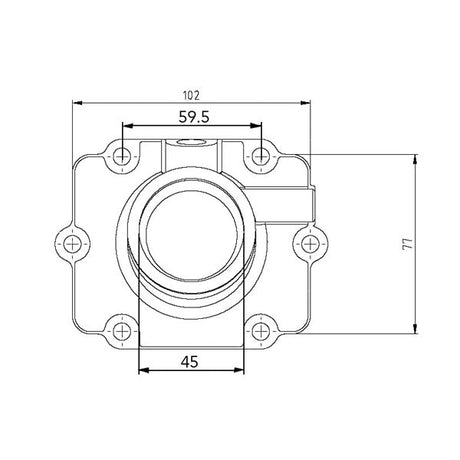 KIMPEX CARBURETOR ADAPTER MOUNTING FLANGE (1253414) - DRIVEN Canada's Powersports 7794222520991253414