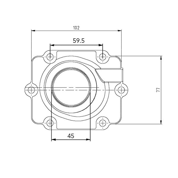 KIMPEX CARBURETOR ADAPTER MOUNTING FLANGE (1253423) - DRIVEN Canada's Powersports 7794222520821253423