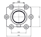 KIMPEX CARBURETOR ADAPTER MOUNTING FLANGE (3005 - 142) - DRIVEN Canada's Powersports 7794222107473005 - 142