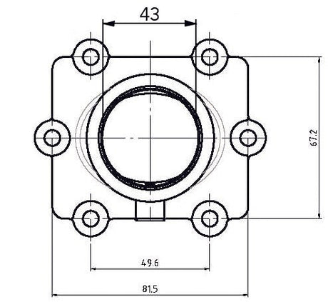 KIMPEX CARBURETOR ADAPTER MOUNTING FLANGE (3005 - 142) - DRIVEN Canada's Powersports 7794222107473005 - 142