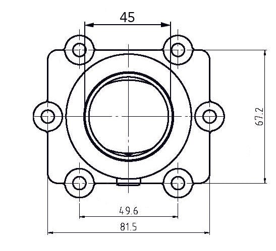 KIMPEX CARBURETOR ADAPTER MOUNTING FLANGE (3005 - 415) - DRIVEN Canada's Powersports 7794222107783005 - 415