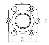 KIMPEX CARBURETOR ADAPTER MOUNTING FLANGE (3005 - 415) - DRIVEN Canada's Powersports 7794222107783005 - 415