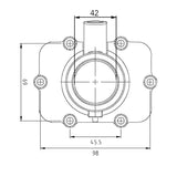 KIMPEX CARBURETOR ADAPTER MOUNTING FLANGE (420 - 867 - 776) - DRIVEN Canada's Powersports 779422210839420 - 867 - 776