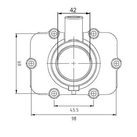KIMPEX CARBURETOR ADAPTER MOUNTING FLANGE (420 - 867 - 776) - DRIVEN Canada's Powersports 779422210839420 - 867 - 776