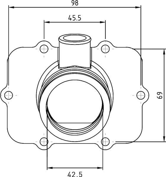 KIMPEX CARBURETOR ADAPTER MOUNTING FLANGE (420 - 867 - 849) - DRIVEN Canada's Powersports 779422210594420 - 867 - 849