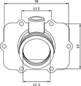 KIMPEX CARBURETOR ADAPTER MOUNTING FLANGE (420 - 867 - 849) - DRIVEN Canada's Powersports 779422210594420 - 867 - 849