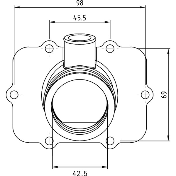 KIMPEX CARBURETOR ADAPTER MOUNTING FLANGE (420 - 867 - 860) - DRIVEN Canada's Powersports 779422210587420 - 867 - 860