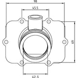 KIMPEX CARBURETOR ADAPTER MOUNTING FLANGE (420 - 867 - 860) - DRIVEN Canada's Powersports 779422210587420 - 867 - 860