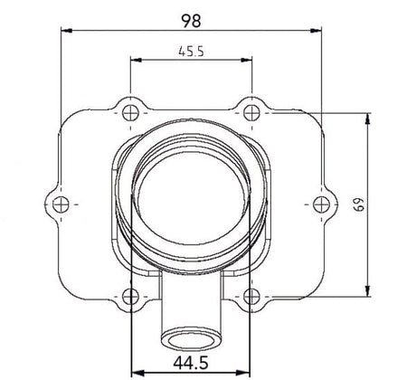 KIMPEX CARBURETOR ADAPTER MOUNTING FLANGE (420 - 867 - 882) - DRIVEN Canada's Powersports 8779422252013420 - 867 - 882