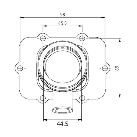 KIMPEX CARBURETOR ADAPTER MOUNTING FLANGE (420 - 867 - 885) - DRIVEN Canada's Powersports 779422251993420 - 867 - 885
