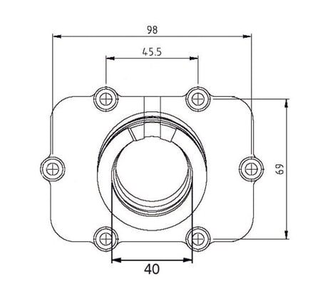 KIMPEX CARBURETOR ADAPTER MOUNTING FLANGE (420867300) - DRIVEN Canada's Powersports 779422267628420867300
