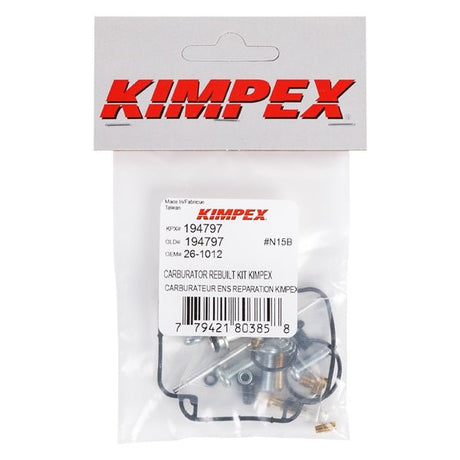 KIMPEX CARBURETOR REPAIR KIT (26 - 1012) - DRIVEN Canada's Powersports 77942180385826 - 1012
