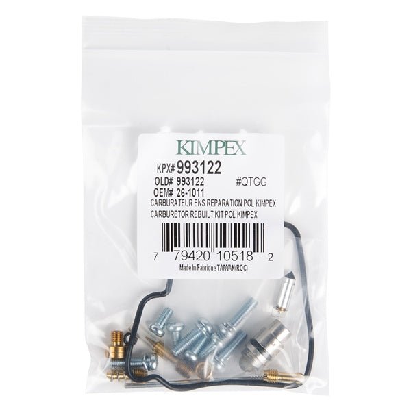 KIMPEX CARBURETOR REPAIR KIT (26 - 1011) - DRIVEN Canada's Powersports 77942010518226 - 1011