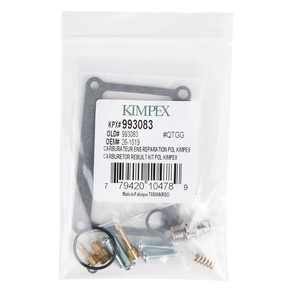 KIMPEX CARBURETOR REPAIR KIT (26 - 1019) - DRIVEN Canada's Powersports 77942010478926 - 1019