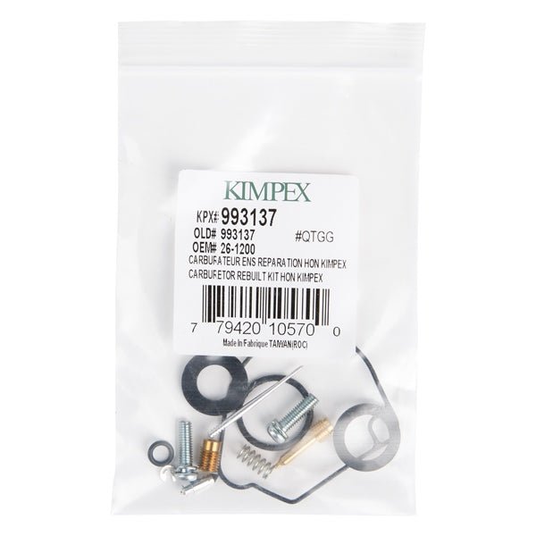 KIMPEX CARBURETOR REPAIR KIT (26 - 1200) - DRIVEN Canada's Powersports 77942010570026 - 1200