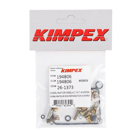 KIMPEX CARBURETOR REPAIR KIT (26 - 1373) - DRIVEN Canada's Powersports 77942180394026 - 1373