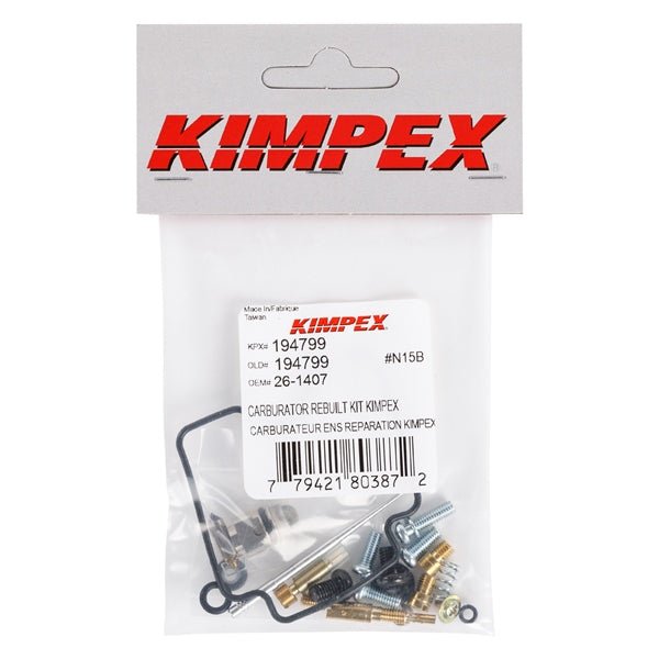 KIMPEX CARBURETOR REPAIR KIT (26 - 1407) - DRIVEN Canada's Powersports 77942180387226 - 1407