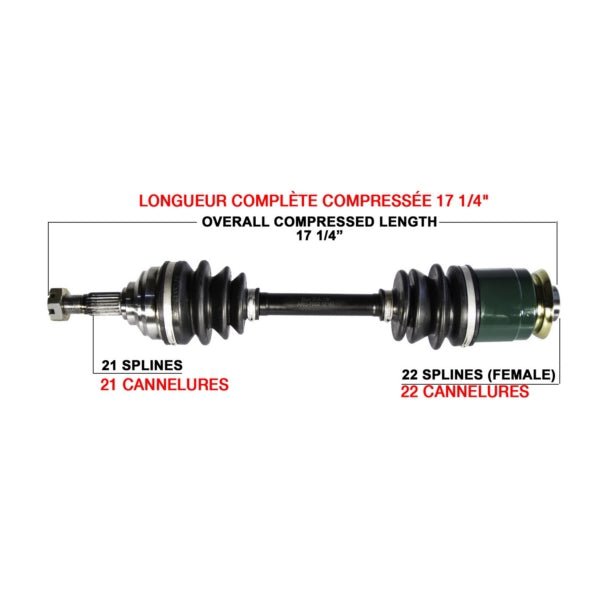 KIMPEX COMPLETE AXLE (ARC - 7002K) - DRIVEN Canada's Powersports 7794232937566ARC - 7002K