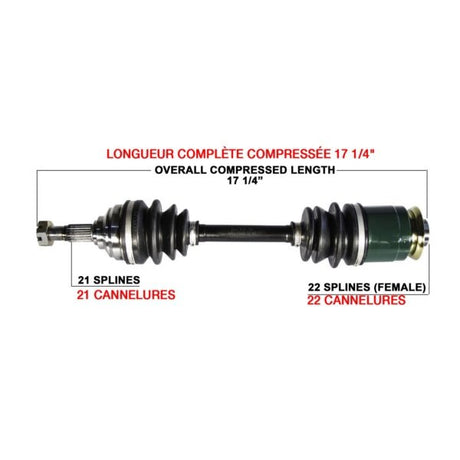 KIMPEX COMPLETE AXLE (ARC - 7002K) - DRIVEN Canada's Powersports 7794232937566ARC - 7002K