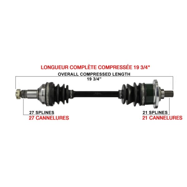 KIMPEX COMPLETE AXLE (ARC - 7007K) - DRIVEN Canada's Powersports 779423293688ARC - 7007K