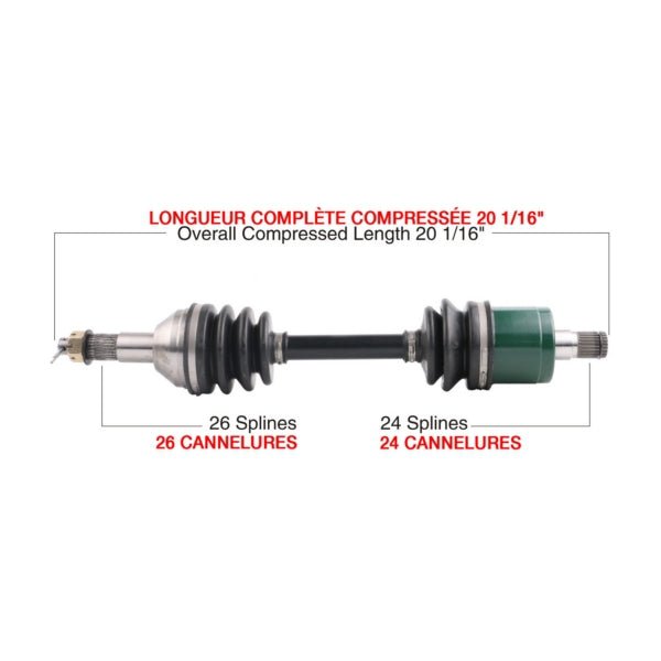 KIMPEX COMPLETE AXLE (CAN - 7012K) - DRIVEN Canada's Powersports 7794232925999CAN - 7012K