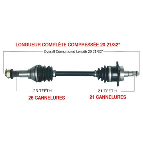 KIMPEX COMPLETE AXLE (CAN - 7019K) - DRIVEN Canada's Powersports 9999999988CAN - 7019K