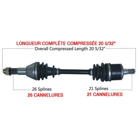 KIMPEX COMPLETE AXLE (CAN - 7027K) - DRIVEN Canada's Powersports 9999999988CAN - 7027K