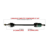 KIMPEX COMPLETE AXLE (HON - 7014K) - DRIVEN Canada's Powersports 779423292537HON - 7014K