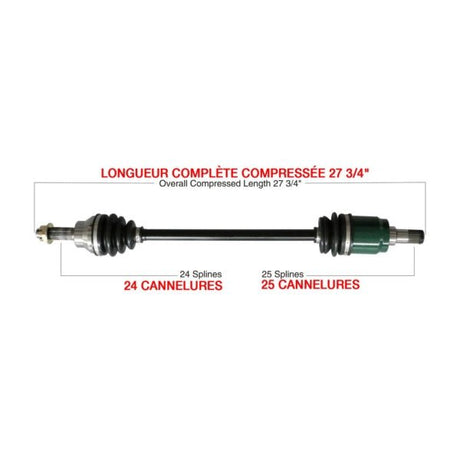 KIMPEX COMPLETE AXLE (HON - 7014K) - DRIVEN Canada's Powersports 779423292537HON - 7014K