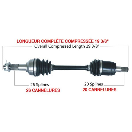 KIMPEX COMPLETE AXLE (HON - 7030K) - DRIVEN Canada's Powersports 9999999988HON - 7030K