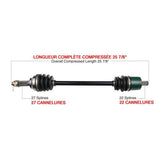 KIMPEX COMPLETE AXLE (JDR - 7005K) - DRIVEN Canada's Powersports 779423292261JDR - 7005K