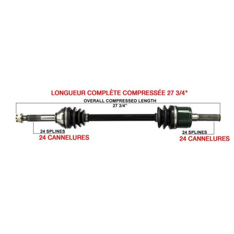 KIMPEX COMPLETE AXLE (KAW - 7007K) - DRIVEN Canada's Powersports 416085416085KAW - 7007K