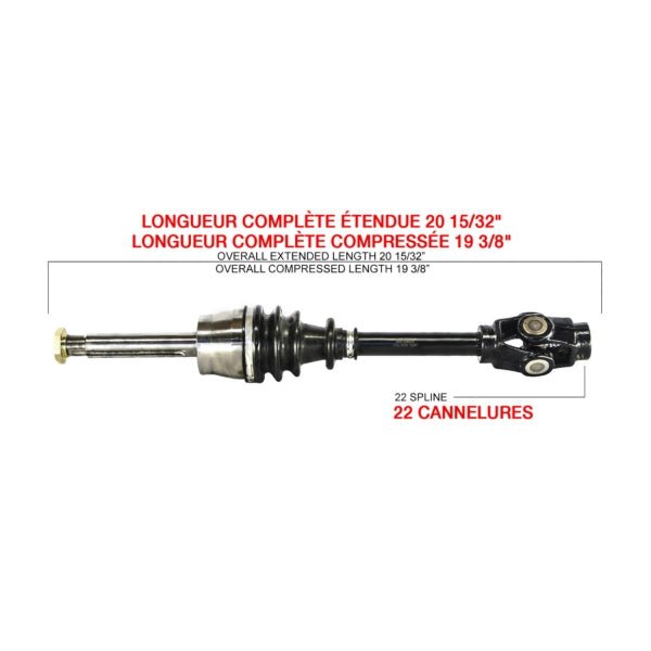 KIMPEX COMPLETE AXLE (POL - 7020K) - DRIVEN Canada's Powersports 7794232930533POL - 7020K