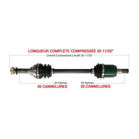 KIMPEX COMPLETE AXLE (SUZ - 7006K) - DRIVEN Canada's Powersports 779423292445SUZ - 7006K