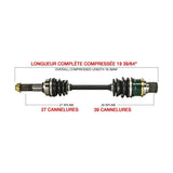 KIMPEX COMPLETE AXLE (YAM - 7027K) - DRIVEN Canada's Powersports 7794232926677YAM - 7027K
