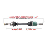 KIMPEX COMPLETE AXLE (CAN - 7010K) - DRIVEN Canada's Powersports 779423292575CAN - 7010K