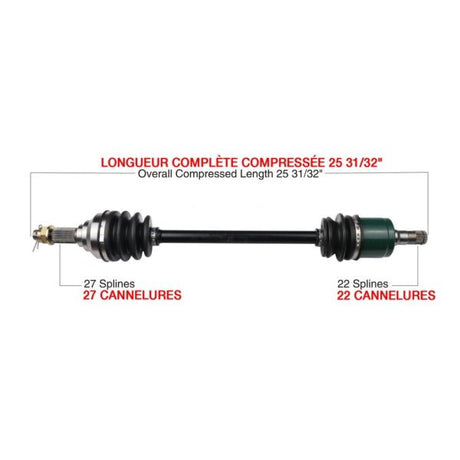 KIMPEX COMPLETE AXLE (JDR - 7001K) - DRIVEN Canada's Powersports 416292416292JDR - 7001K