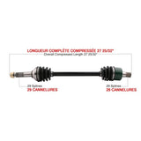 KIMPEX COMPLETE AXLE (KAW - 7014K) - DRIVEN Canada's Powersports 7794232923155KAW - 7014K
