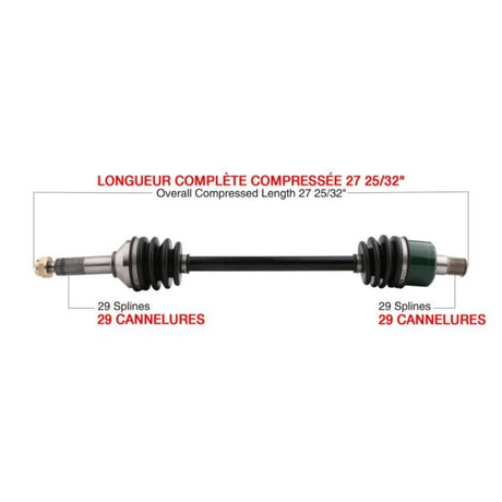 KIMPEX COMPLETE AXLE (KAW - 7014K) - DRIVEN Canada's Powersports 7794232923155KAW - 7014K
