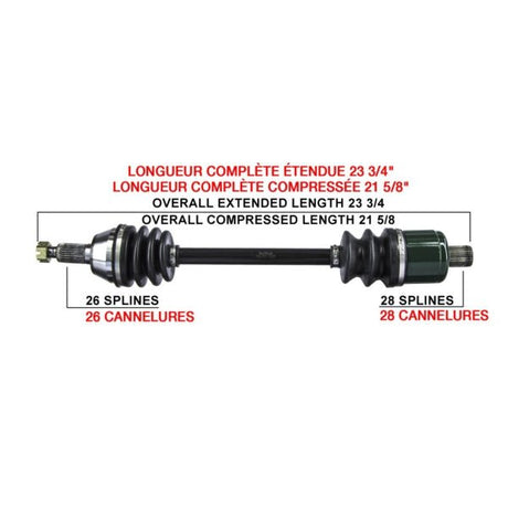 KIMPEX COMPLETE AXLE (POL - 7017K) - DRIVEN Canada's Powersports 416123416123POL - 7017K