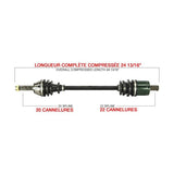 KIMPEX COMPLETE AXLE (POL - 7024K) - DRIVEN Canada's Powersports 7794232930911POL - 7024K